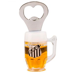Abridor de Garrafa Santo FC 10cm em Metal Mileno