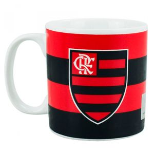 Caneca Flamengo 320ml em Porcelana Mileno