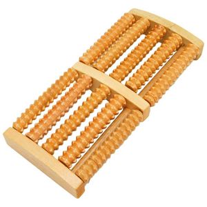 Massageador Manual Duplo P/ Pés 12x26,5cm em Madeira Wincy