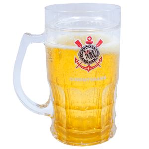 Caneca P/Chopp Gel Térmico Corinthians 400ml em Plástico Mileno