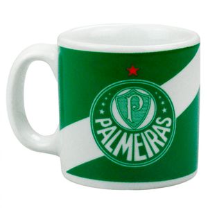 Mini Caneca Palmeiras 120ml em Porcelana Mileno
