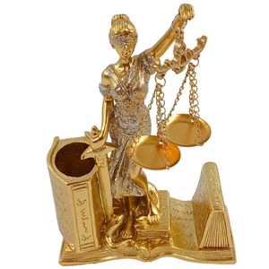 Dama da Justiça Decorativa 20cm em Resina Youbai