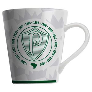 Caneca Palmeiras 290ml em Porcelana Allmix