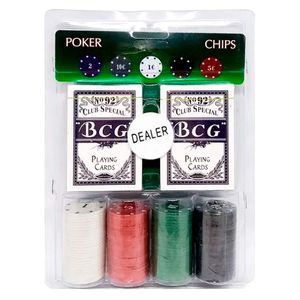 Jogo de Poker C/ Baralho + 100 Fichas em Plástico Imporiente