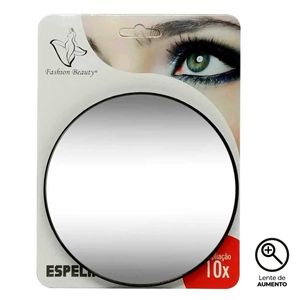 Espelho de Plástico C/ Ventosas e Aumento 14cm Fashion Beauty UniHome