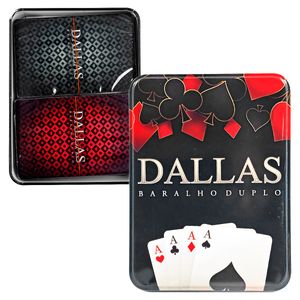 Jogo de Baralho Duplo 54 Cartas em Plástico Milenio Brasil