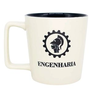 Caneca Profissão Engenharia 400ml em Cerâmica Zona Criativa