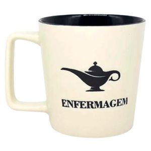Caneca Profissão Enfermagem 400ml em Cerâmica Zona Criativa