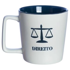 Caneca Profissão Direito 400ml em Cerâmica Zona Criativa