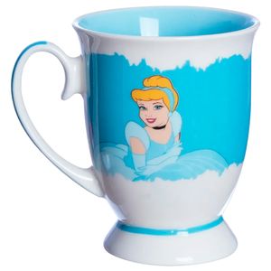 Caneca Royal Princesas Cinderela 300ml em Cerâmica Zona Criativa
