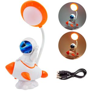 Luminária de Mesa Astronauta C/ LED 24cm  em Plástico Interponte