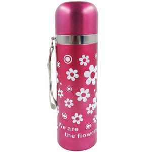 Garrafa Flores C/ Alça 470ml em Alumínio Fu Xing