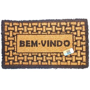 Tapete Capacho Neoclássico 33x60cm em Fibra de Coco Tokyo Design