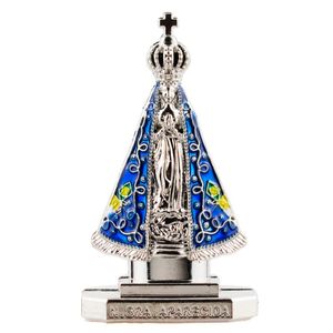 Nossa Senhora Aparecida Decorativa 9cm em Metal Taimes