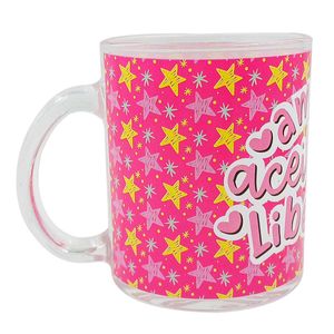 Caneca Estrelas 330ml em Vidro Kehome