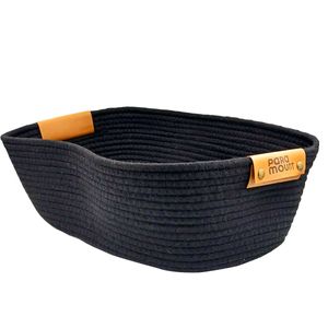 Cesto Decorativo C/ Alça 45x30cm em Algodão Paramount Plásticos