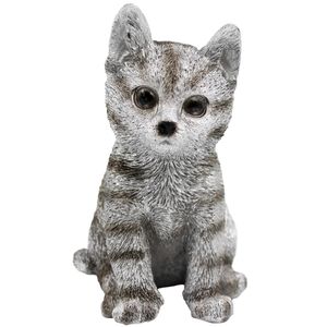 Gato Decorativo 12,5cm em Resina Youbai