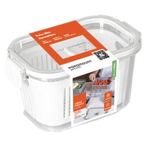 Pote Slim Hermético C/ Cesto 630ml em Plástico Paramount Plásticos