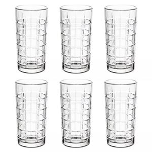 Jogo de Copos Rubi 6 Peças 390ml em Vidro Original Line