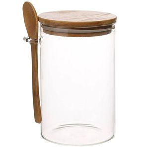 Pote Hermético C/ Colher 950ml em Vidro Fu Xing