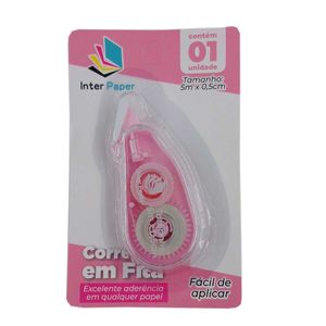 Corretivo em Fita Color 6,5cm em Plástico Interponte