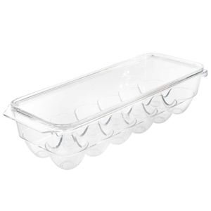 Organizador P/ Ovos 12 Cavidades 8x32,5cm em Plástico Fu Xing