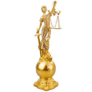 Dama da Justiça Decorativa 24cm em Resina Taimes