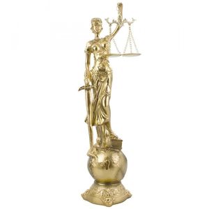 Dama da Justiça Decorativa 40cm em Resina Taimes