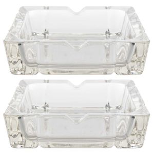 Jogo de Cinzeiro Decorativo 9,5x3cm em Vidro Milk