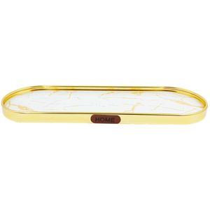 Bandeja Oval Decorativa 30cm em Vidro FWB