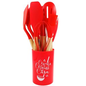 Kit Utensílios Chicago 12 Peças em Plástico Kehome