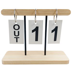 Calendário de Mesa Decorativo 19,8x14,8cm em Madeira FWB