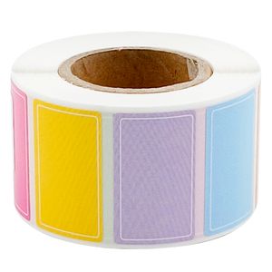 Cartela Adesiva Colorida 4,5cm em Papel Michael Judi