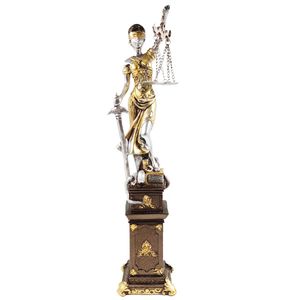 Dama da Justiça Decorativo 43cm em Resina Brascontinental