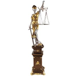 Dama da Justiça Decorativa 35cm em Resina Brascontinental