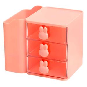 Organizador de Mesa C/ Gavetas 14x11cm em Plástico Megagift