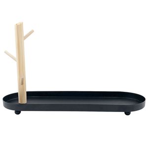 Bandeja Oval Decorativa 10,5x30cm em Metal Megagift