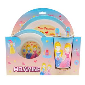 Kit Refeição Infantil 5 Peças em Melamina Shock