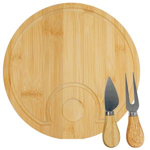 Kit Tábua P/ Queijo 3 Peças em Bambu Fu Xing