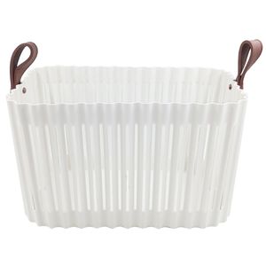 Cesto Organizador C/ Alça 18x31cm em Plástico Fu Xing
