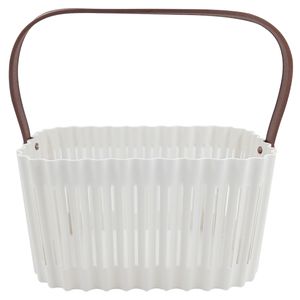 Cesta Organizadora C/ Alça 15x27cm em Plástico Fu Xing