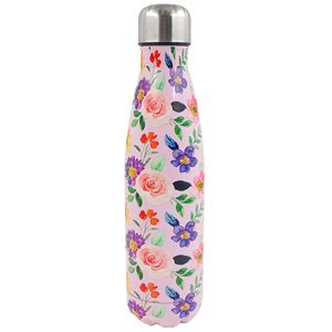 Garrafa Térmica Flores 500ml em Aço Inox Fu Xing