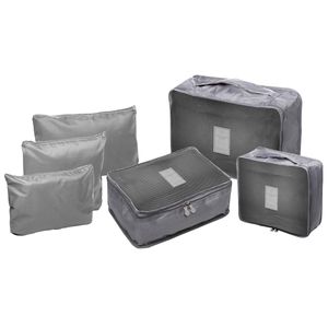 Kit Organizador de Mala P/ Viagem 6 Peças em Nylon Lyor
