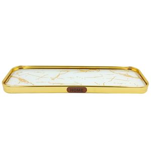 Bandeja Retangular 30x10cm em Metal Megagift