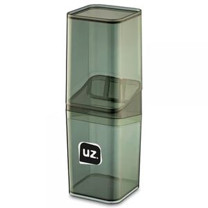 Porta Escova Slim C/ Tampa 22cm em Plástico UZ