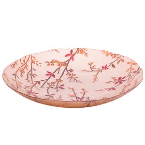 Centro de Mesa Flower Decorativo 40cm em Vidro Wolff