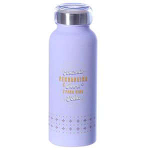 Garrafa Bubble Amizade Verdadeira 500ml em Aço Inox Zona Criativa