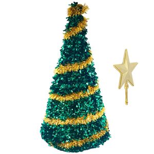 Árvore de Natal Festão C/ Estrela 50cm em Plástico Multiart
