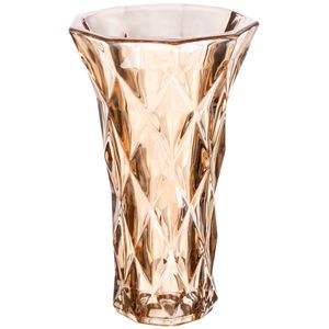 Vaso Diamond Decorativo 15cm em Vidro Lyor