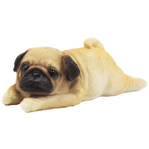 Cachorro Pug Decorativo 13,5x11cm em Resina Youbai